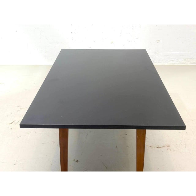 Modern Dining Table in Black Ash with Wooden Frame, 1960s For Sale - Image 10 of 15