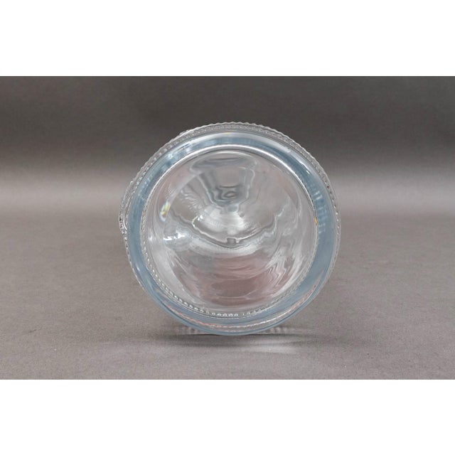 Glass Mid 20th Century Global Views Leo Lion Head Tall Barware Glass Decanter With Stopper For Sale - Image 7 of 9