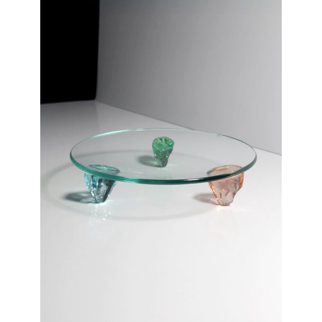 Postmodern Murano Glass Serving Plate, 1990s For Sale - Image 6 of 6