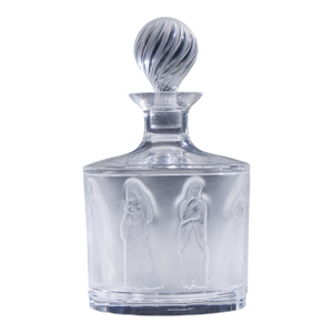 Late 20th Century Lalique French Femmes Crystal Set of Decanter and Tumbler Glasses
