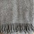Alpaca Wool Throw With Fringe in Dark Grey For Sale - Image 4 of 4