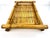 Brown Vintage Mid Century Woven Bamboo Tray With Rustic Character For Sale - Image 8 of 13
