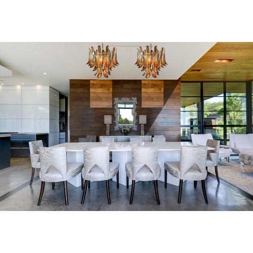 1990s Italian Amber Petal Chandelier, 1995 For Sale - Image 5 of 14