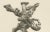 Lemercier, Ornate Japanese Sculpture Depicting Mythological and Folkloric Figures, 1884, Print For Sale - Image 4 of 6