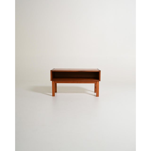 Brown Rectangular Teak Coffee Table, 1960s For Sale - Image 8 of 8