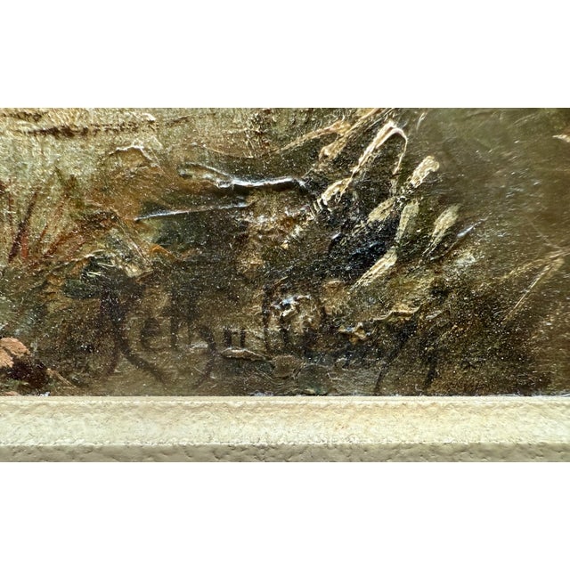 Late 19th Century 1874, O/B Hunting Scene, by Eugène De La Kethulle (Belgian, 1823-1890) For Sale - Image 5 of 9
