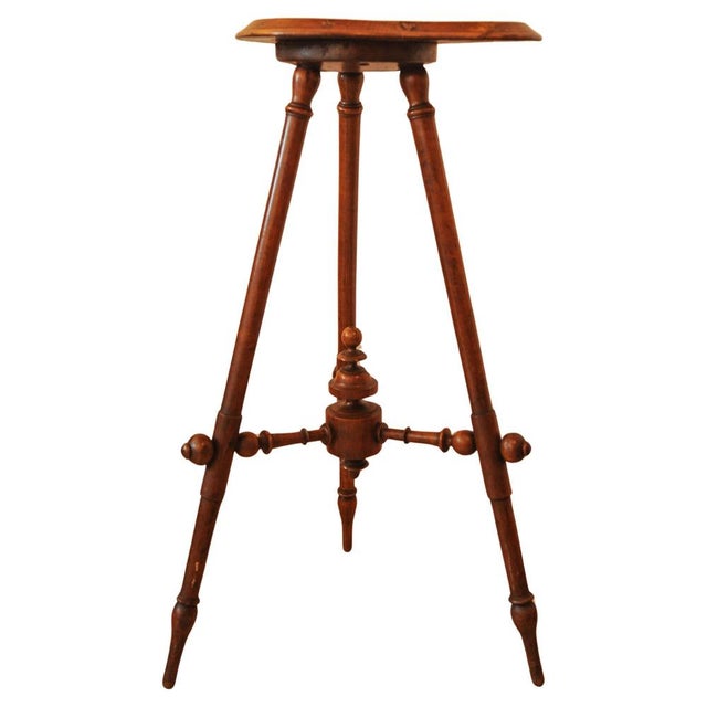 Thonet Aesthetic Movement Austrian Cricket Table with Tripod Base and Irregular Table Top from Thonet Associates For Sale - Image 4 of 10
