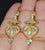 Gorgeous Natural Diamond Turquoise 18k Solid Gold Byzantine Beaded Greek Dangle Earrings, A Pair For Sale In Dallas - Image 6 of 11