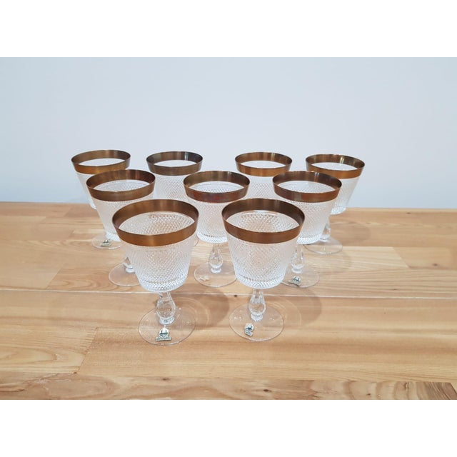 Crystal Glasses from Rheinkristall, Germany, 1950s-1960s, Set of 9 For Sale - Image 6 of 13