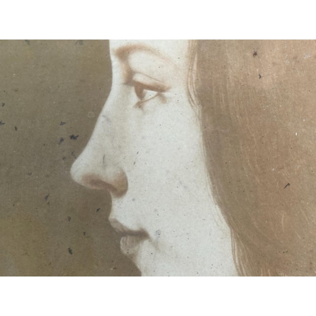 Duchess Beatrice d' Este, "Uknown Princess" Framed Lithograph after Da Vinci for your consideration. The framed print...