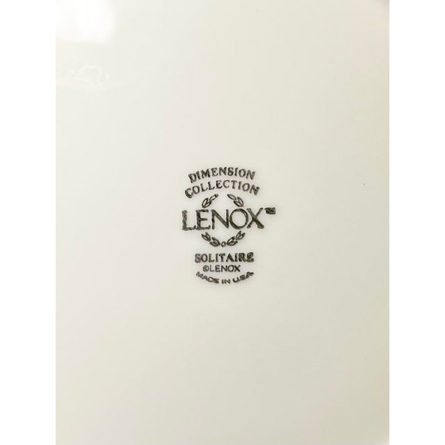 2000 - 2009 Lenox “Solitaire” Bone China Bread Plates - Set of 6 For Sale - Image 5 of 5