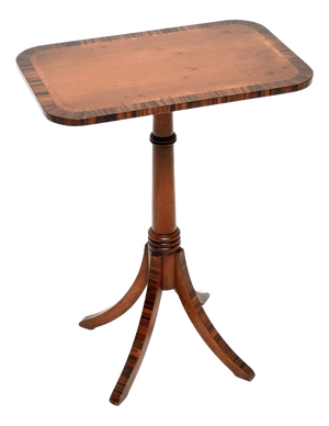 Vintage Regency Inlaid Yew Wood Side Table, 1930