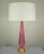 Mid-Century Modern Vintage Murano Pink Opaline Glass Lamp For Sale - Image 3 of 9