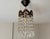 Small Vintage Crystal Chandelier – Bronze Filigree Crown & Amethyst Glass Accents For Sale - Image 17 of 18