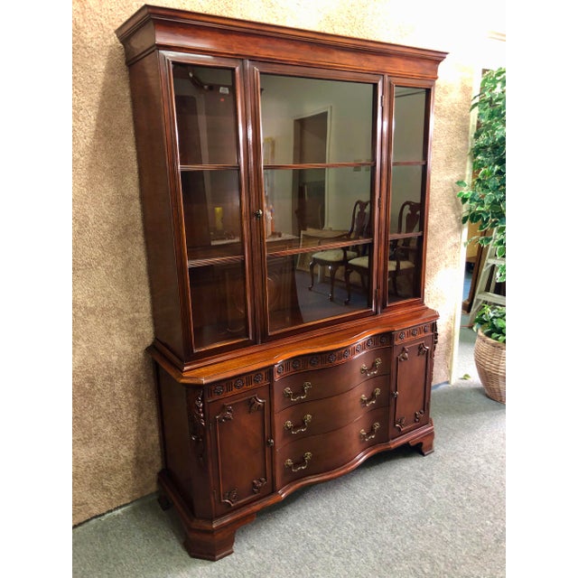 Vintage Carved Mahogany Regency Style One Piece China Chairish