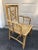 Vintage Boho Chic Organic Chippendale Style Bamboo & Cane Fretwork Dining Chairs - Set of 4 For Sale - Image 10 of 13