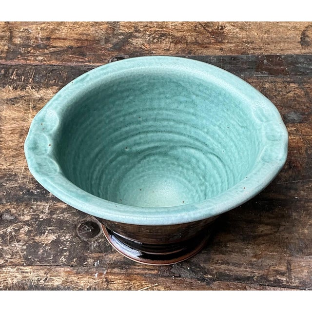 Late 20th Century Vintage Studio Pottery Ceramic Bowl For Sale - Image 5 of 18