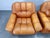 Mid-Century Italian Cognac Leather Lounge Armchairs, 1970s, Set of 2 For Sale - Image 10 of 12