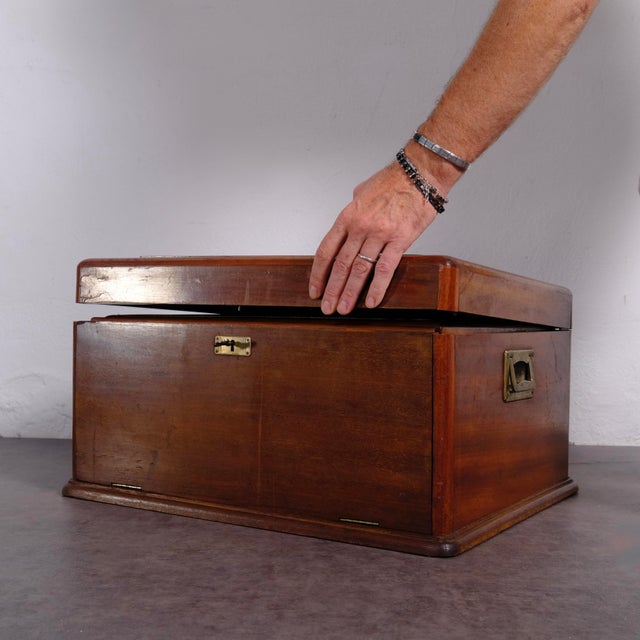 Antique Art Deco Wooden Cutlery Chest, 1920s For Sale - Image 6 of 18
