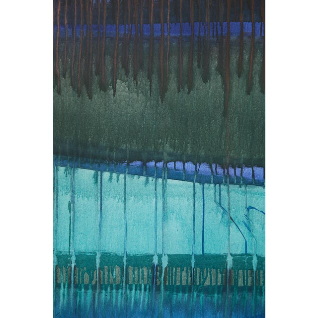 "Hold Onto the Feeling / Red Grey Turquoise Yellow" - Large Abstract Acrylic Painting by Simon Findlay For Sale - Image 6 of 14