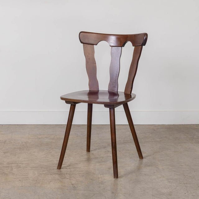 1950s French Wood Brutalist Chairs, Set of 8 For Sale In Los Angeles - Image 6 of 18