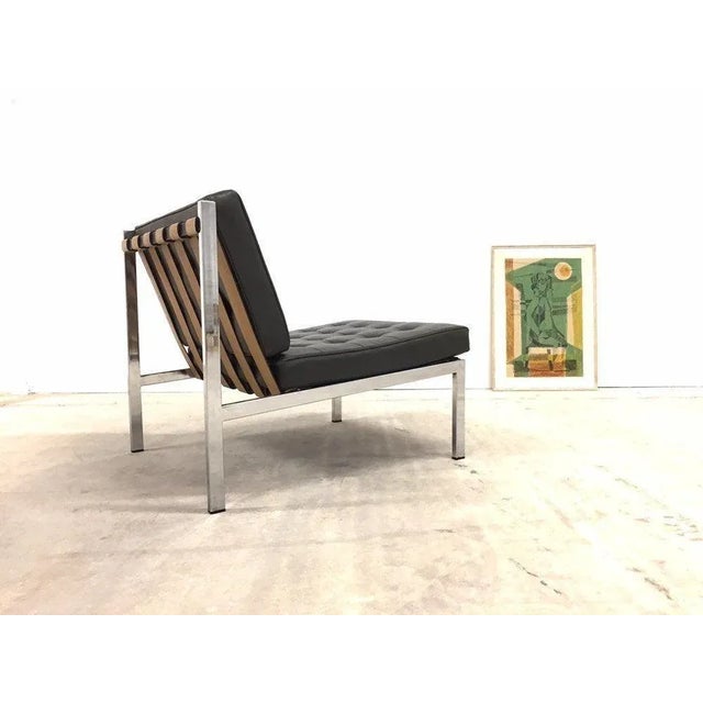 Leather and Teak Lounge Chair by Ernst Josef Althoff for Vitra, 1960s For Sale - Image 3 of 11