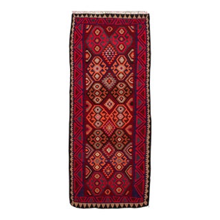 Mid-20th Century Vintage Kilim Runner Rug 4' 7" X 11'. For Sale
