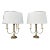 1950s Mid-Century Modern Brass Table Lamps - A Pair For Sale