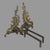 Late 19th Century Pair of Antique French Rococo Baroque Style Gilt Metal Fireplace Andirons Chenets For Sale - Image 5 of 7