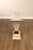 Postmodern Glass Top Travertine Console Table For Sale - Image 18 of 18