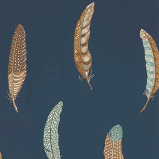 Sanderson Lismore Wallpaper in Indigo For Sale
