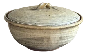 Large Bruce Carlton Anderson (1915-1986) Earthenware Lidded Bowl