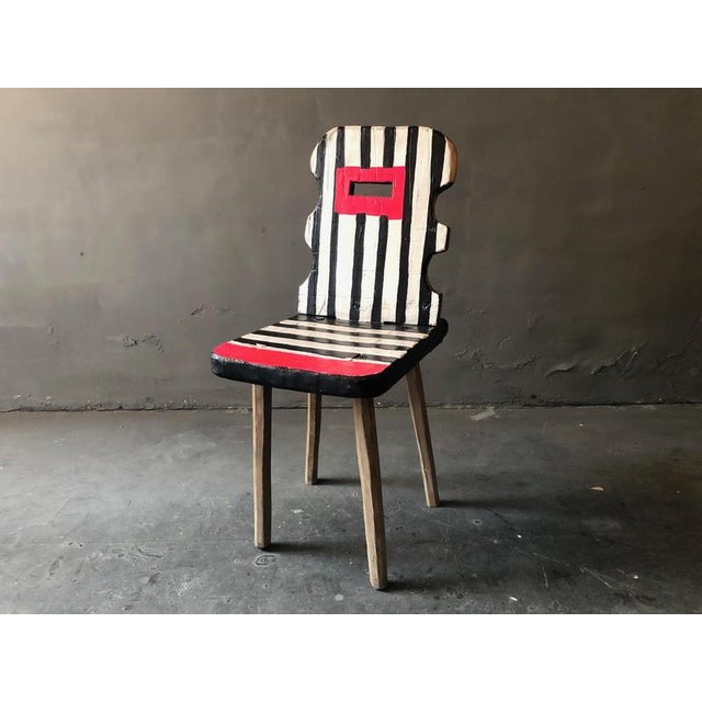 Future classic chair by markus friedrich staab one of a kind dimensions: d 51 x w 34 x h 95 cm. Materials: wood, lacquer,...
