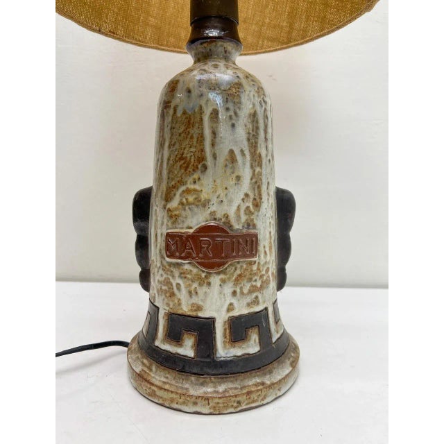 Mid-Century Modern Ceramic Martini Bottle Table Lamp, Italy, 1960s For Sale - Image 3 of 8