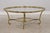 Traditional Labarge Brass & Glass Cocktail Coffee Table For Sale - Image 3 of 13
