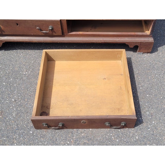 Late 18th Century Large Two Drawer American Chippendale Blanket Chest For Sale - Image 4 of 17