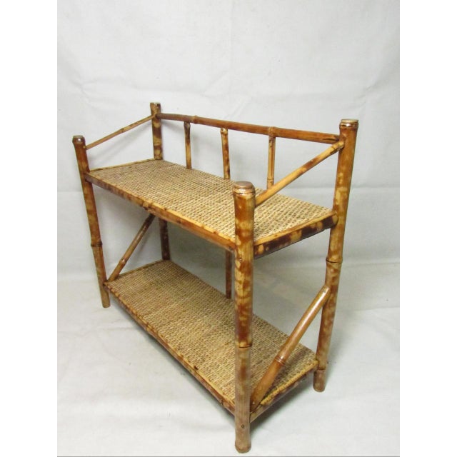 Antique English Bamboo Shelves For Sale - Image 9 of 17