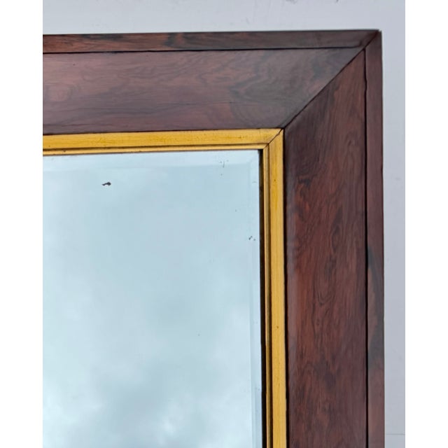 English Edwardian Rosewood Wall Mirror With Carved Frame, Circa 1901 For Sale In New York - Image 6 of 15