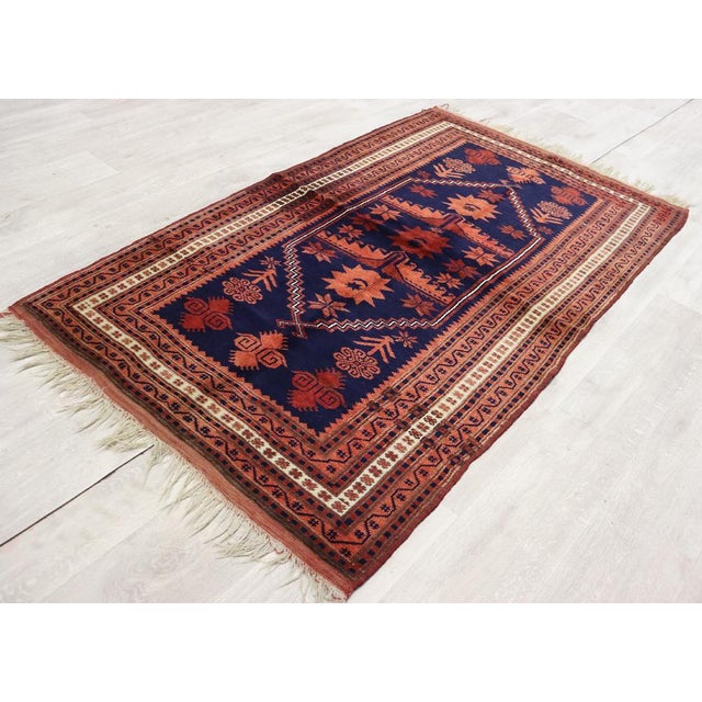 Vintage Turkish Hand Knotted Rug, 1950s For Sale - Image 4 of 18