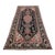 Antique Karabagh Black & Red Rug 6.8x18 For Sale