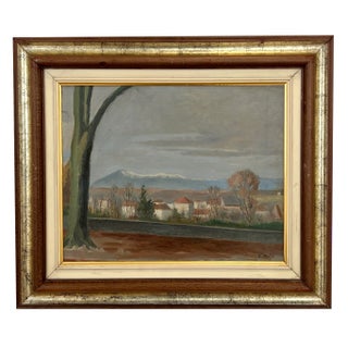 Eugène Louis Martin, View of the Swiss Jura, Oil on Canvas, 1920s, Framed For Sale