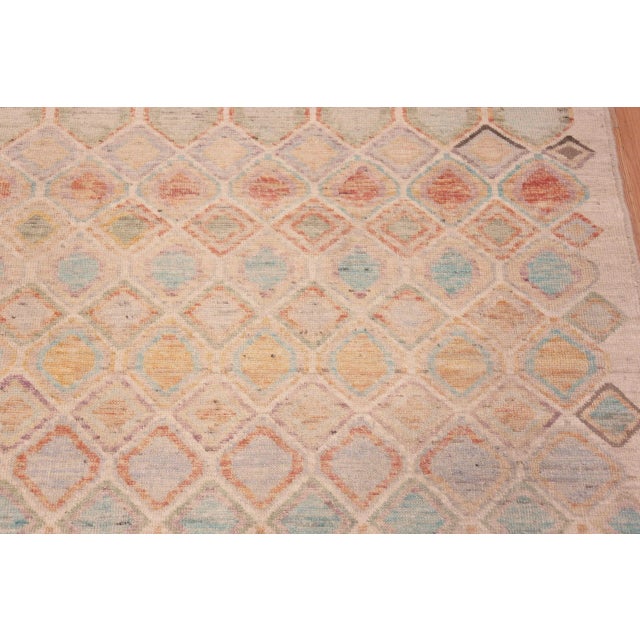 Textile Nazmiyal Collection Rustic Geometric Small Modern Rug 4 ft 3 in X 5 ft 10 In For Sale - Image 7 of 7