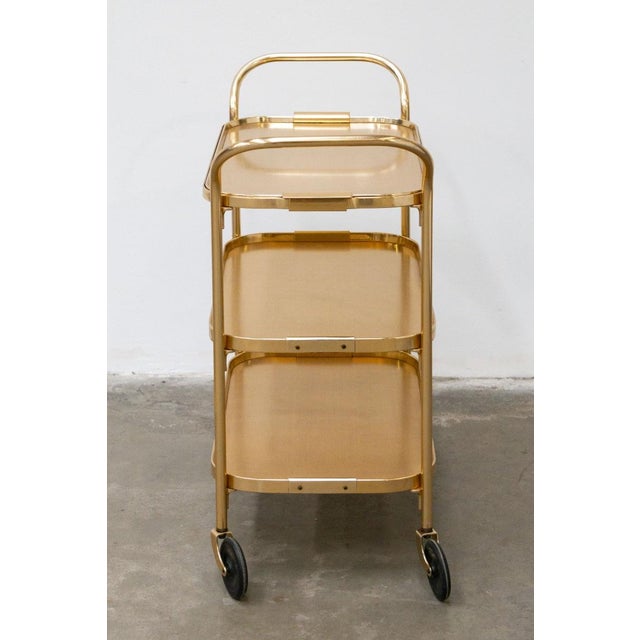 Mid-Century Modern Kaymet Bar Trolley, England, 1950s-1960s For Sale - Image 3 of 12