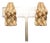 Vintage 1960s Signed Napier Goldtone "Woven" Clip Earrings-2 Pieces For Sale
