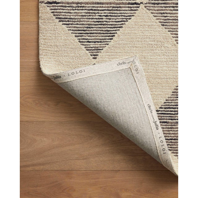 Chris Loves Julia x LoloiFrancis Beige / Charcoal 9'-3" x 13' Area Rug For Sale In Dallas - Image 6 of 9