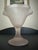 Vintage Late 20th Century Frosted Pink Glass Dessert Pedestal Bowl For Sale In Orlando - Image 6 of 10