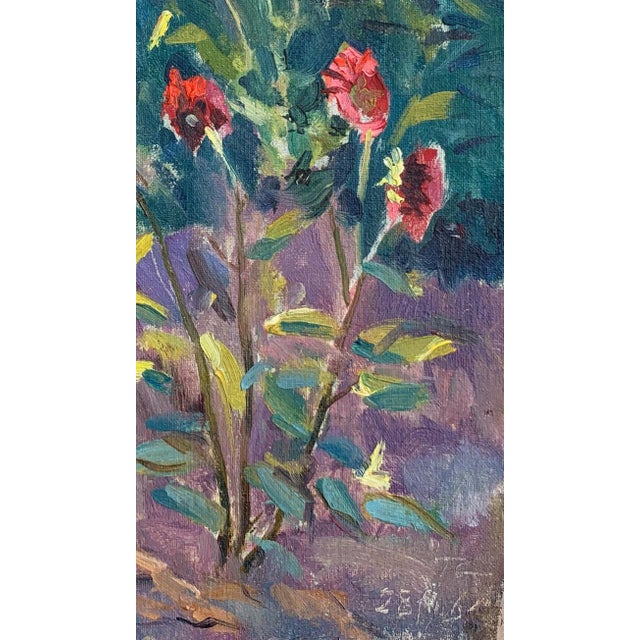 Vintage Ukrainian Impressionist Oil Painting, Rural Landscape, 1960s 36-21 For Sale - Image 6 of 6