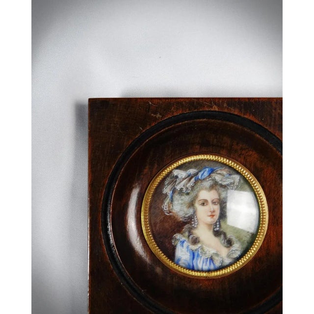 19th-century hand-painted miniature portrait of the Duchess of Coutances by Labille-Guiard Decorate your walls with a...