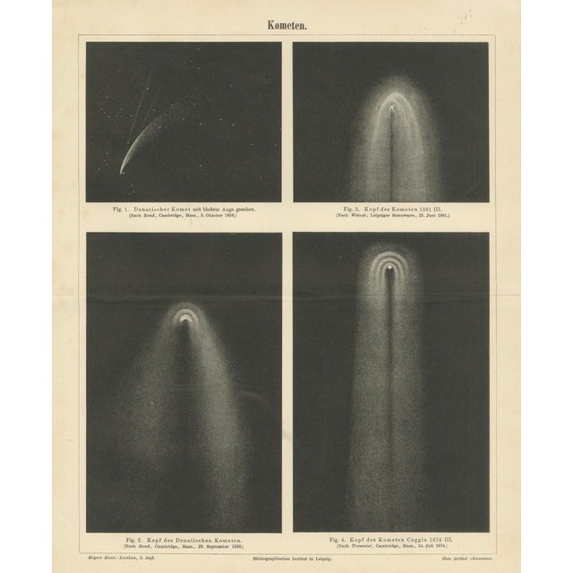 Antique Comet Study Kometen, 1890s For Sale - Image 3 of 8