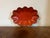 Antique 19th Century French Scarlet Lacquer Papier Mache Scalloped Oval Tray or Bowl For Sale - Image 4 of 13